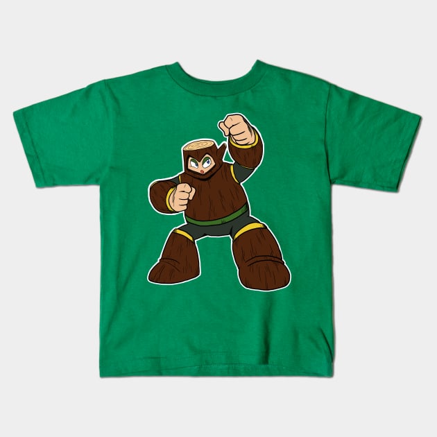 WOODMAN Kids T-Shirt by IanDimas